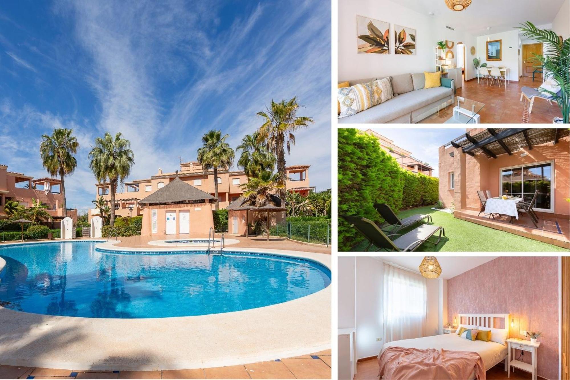 Jardin Privado # Netflix # Playa A 8Min # Wifi # Familia # Apartamento Вера Екстериор снимка